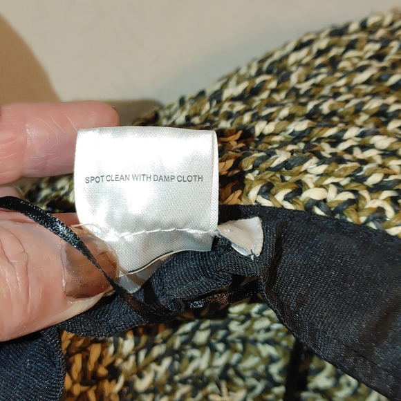 Wide Brim Jessica Simpson Brown Design Floppy Hat - Picture 10 of 12